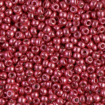 Round Seed Bead by Miyuki - #4211 Duracoat Galvanized Light Cranberry