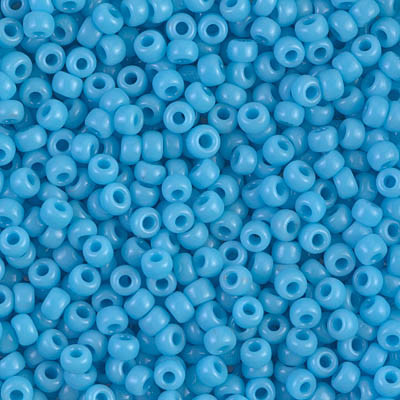 Round Seed Bead by Miyuki - #413 Turquoise Blue Opaque