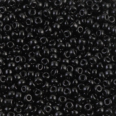 Round Seed Bead by Miyuki - #401 Black Opaque