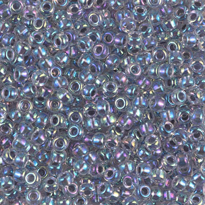 Round Seed Bead by Miyuki - #286 Light Amehtyst Inside Color Lined Rainbow