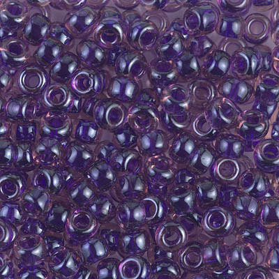 Round Seed Bead by Miyuki - #1835 Dark Violet / Amethyst Inside Color Lined