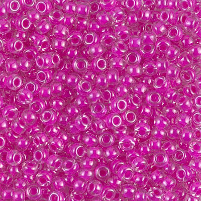 Round Seed Bead by Miyuki - #209 Fuchsia Inside Color Lined