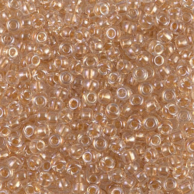 Round Seed Bead by Miyuki - #234 Gold Inside Color Lined Metallic Sparkle