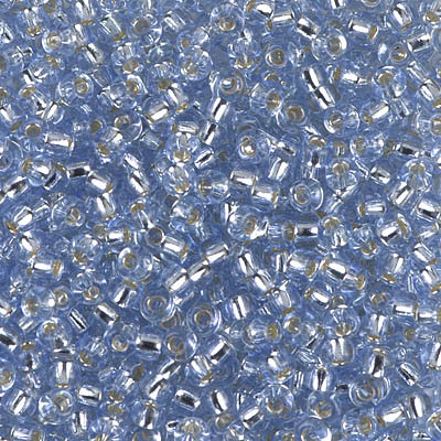 Round Seed Bead by Miyuki - #2430 Light Sapphire Transparent Silver-Lined