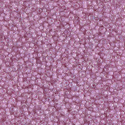 Round Seed Bead by Miyuki - #2201 Orchid Inside Color Lined Luster