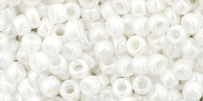 Round Seed Bead by Toho - #0121 White Opaque Luster