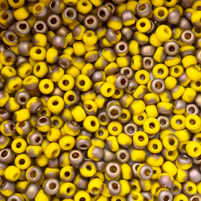 Round Seed Bead by Toho - #Y853F HYBRID Yellow Sunshine Apollo Matte *Discontinued*