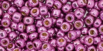 Round Seed Bead by Toho - #PF580 PermaFinish - Galvanized Sugar Plum