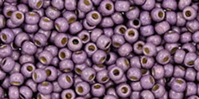 Round Seed Bead by Toho - #PF579-F PermaFinish - Galvanized Pale Lilac Matte
