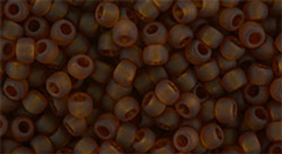 Round Seed Bead by Toho - #941-F Smoky Topaz Transparent Matte