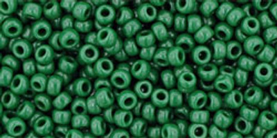 Round Seed Bead by Toho - #47-H Pine Green Opaque