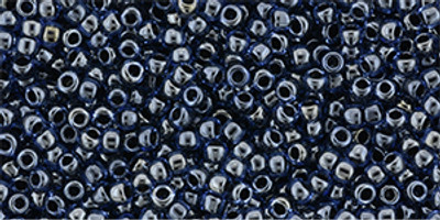 Round Seed Bead by Toho - #362 Navy Blue Transparent Luster Inside Color Lined