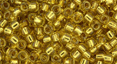 Round Seed Bead by Toho - #752 Jonquil / Gold Inside Color Lined