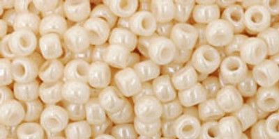 Round Seed Bead by Toho - #0123 Light Beige Opaque Luster