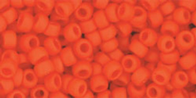 Round Seed Bead by Toho - #50-F Sunset Orange Opaque Matte