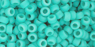 Round Seed Bead by Toho - #55-F Turquoise Opaque Matte