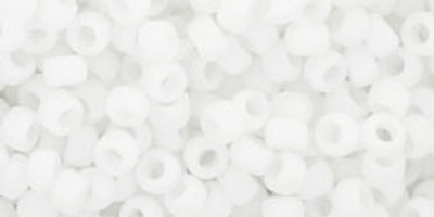 Round Seed Bead by Toho - #41-F White Opaque Matte