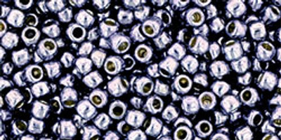 Round Seed Bead by Toho - #PF568 PermaFinish - Galvanized Gunmetal Gray