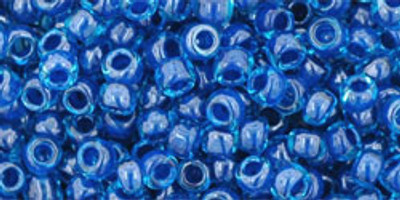 Round Seed Bead by Toho - #932 Aqua / Capri Blue Inside Color Lined