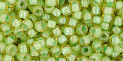 Round Seed Bead by Toho - #945 Jonquil / Mint Julep Inside Color Lined