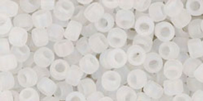 Round Seed Bead by Toho - #0161-F Clear Transparent Rainbow Matte