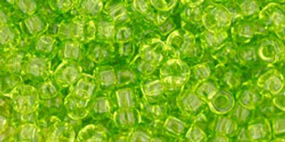 Round Seed Bead by Toho - #4 Lime Green Transparent