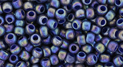 Round Seed Bead by Toho - #2637-F Semi Glazed Rainbow Navy Blue