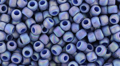 Round Seed Bead by Toho - #2636-F Semi Glazed Rainbow Soft Blue