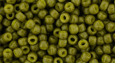 Round Seed Bead by Toho - #2601-F Semi Glazed Olive