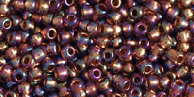 Round Seed Bead by Toho - #1809 Light Amethyst Copper-Lined Rainbow