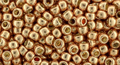 Round Seed Bead by Toho - #551 Galvanized Rose Gold