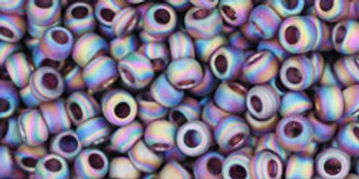 Round Seed Bead by Toho - #0166-CF Amethyst Transparent Rainbow Matte