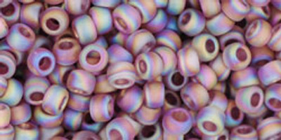 Round Seed Bead by Toho - #0166-BF Medium Amethyst Transparent Rainbow Matte