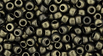 Round Seed Bead by Toho - #Y615 HYBRID Metallic Suede Gold *Discontinued*