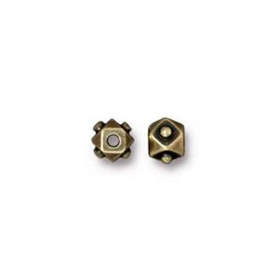 TierraCast Bead: 4mm Faceted Cube | Pk 10