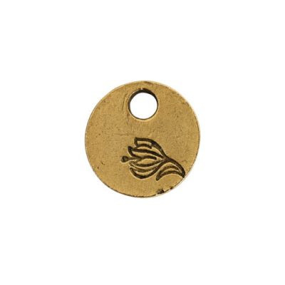 Stamping Blank: Decorative Tag Mini Circle Flower by Nunn Design | 1 Each *Discontinued*