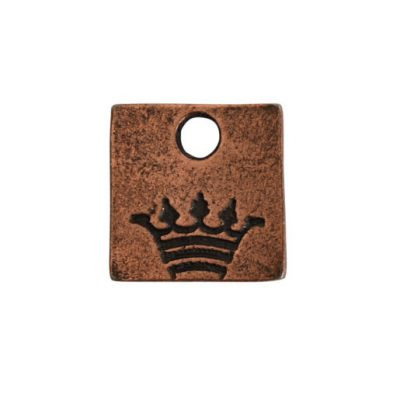 Stamping Blank: Decorative Tag Mini Square Crown by Nunn Design | 1 Each *Discontinued*