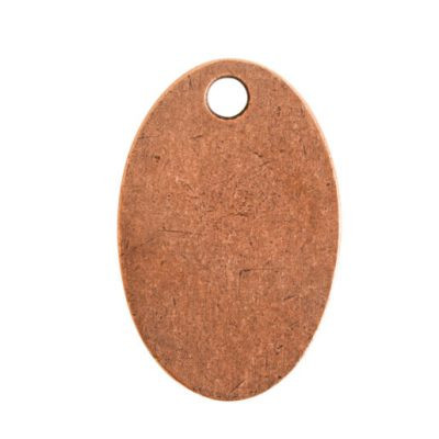 Stamping Blank: Classic Flat Tag Small Oval by Nunn Design | 1 Each