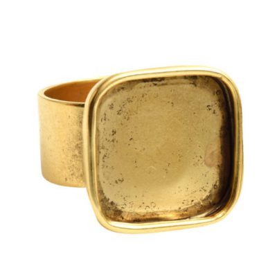 Ring: Adjustable Square Ring Large By Nunn Design | 1 Each