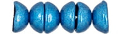 Teacup Bead 2x4mm - ColorTrends: Saturated Nebulas Blue Metallic