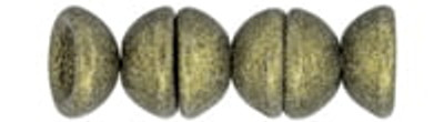 Teacup Bead 2x4mm - Metallic Suede Gold