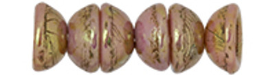Teacup Bead 2x4mm - Rose/Gold Topaz Opaque Luster