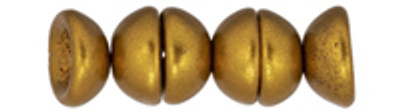 Teacup Bead 2x4mm - Antique Gold Metallic Matte
