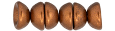 Teacup Bead 2x4mm - Antique Copper Metallic Matte