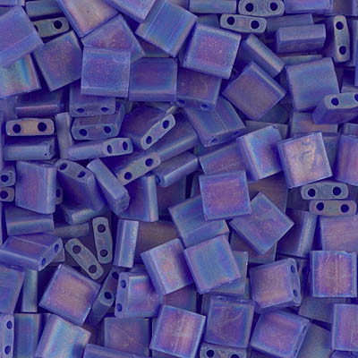 Tila Beads - #0151FR Cobalt Transparent Rainbow Matte