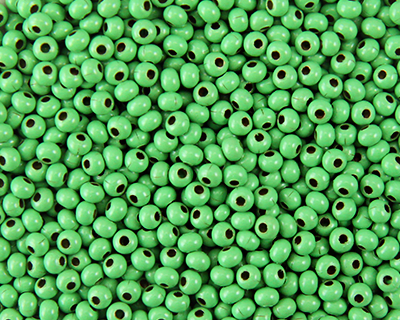 6/0 Heavy Metal Seed Beads - Green Bright - "Seahawks" Green