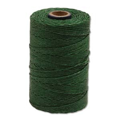 Irish Waxed Linen 4 ply - Green