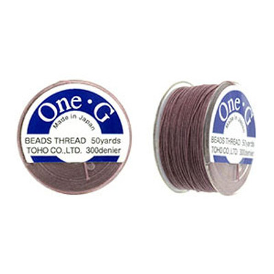 One-G Beading Thread - Mauve