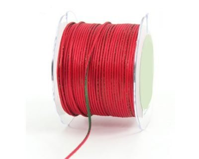 2mm Satin Cord - Three Toned ~ Red/Green /Metallic Green