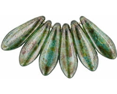 5x16mm Dagger - Green Transparent Luster